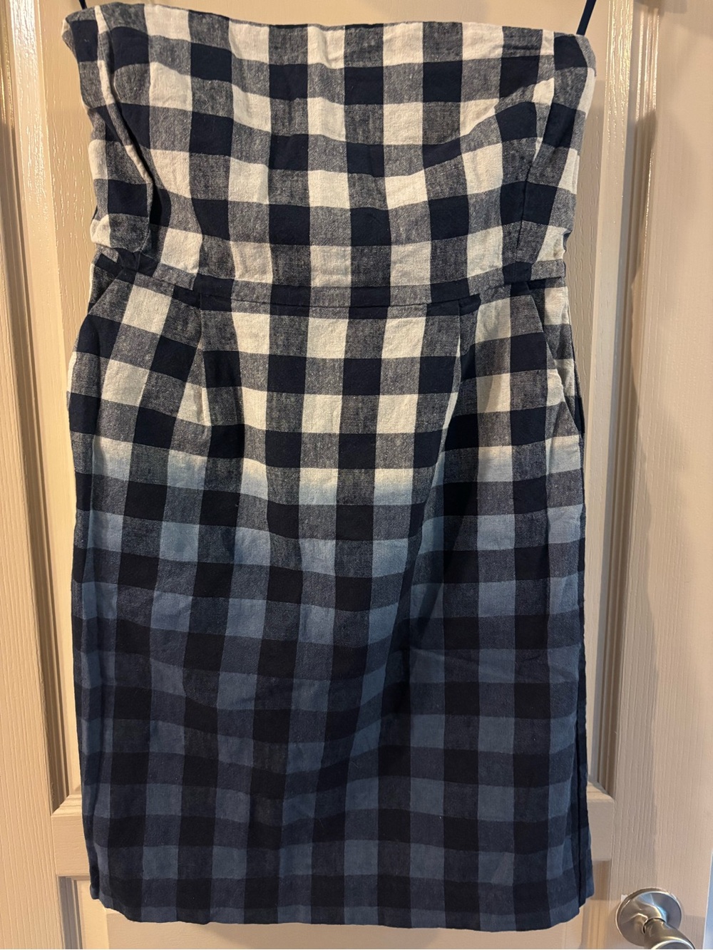 Strapless Plaid Obrè Dress